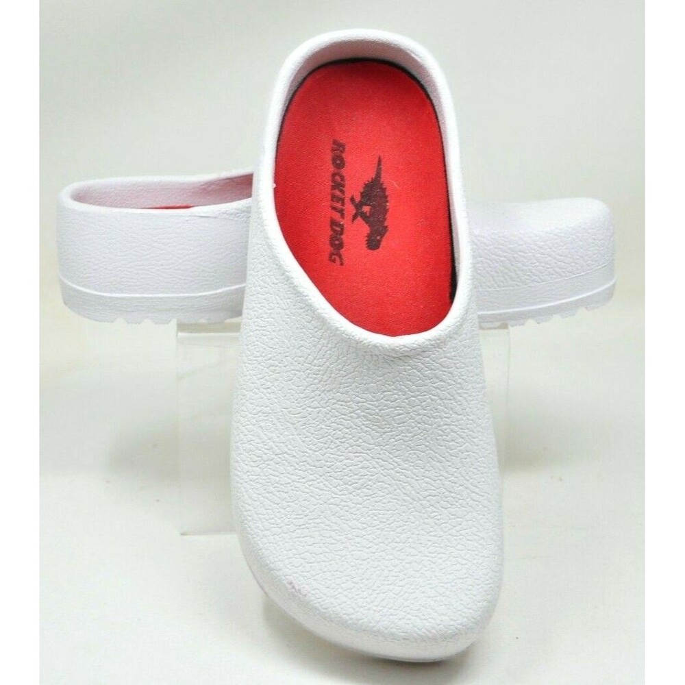 Rocket Dog White Croc Type Mules Clogs Comfort Nurses Size 7